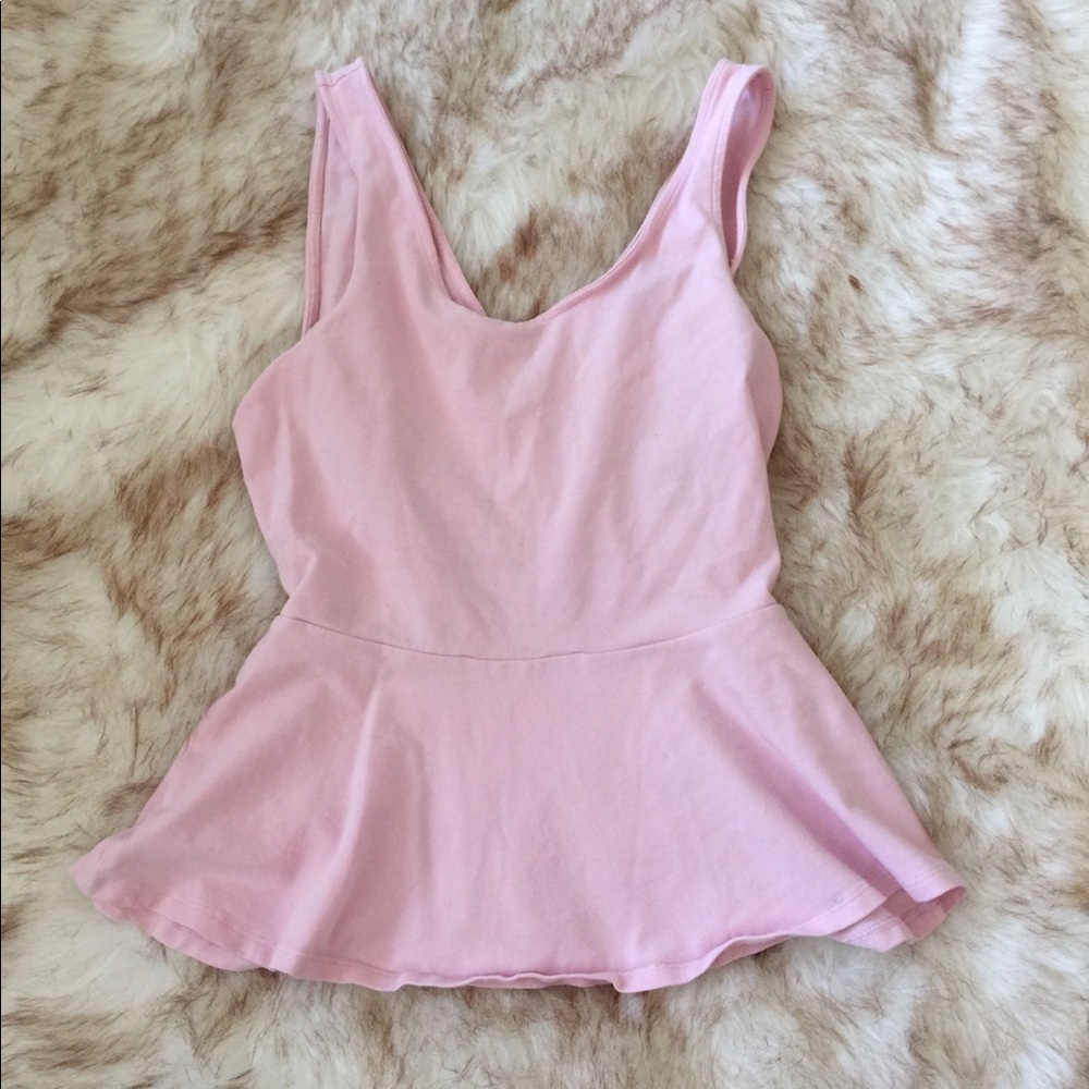 Criss-cross back Peplum Top from Express